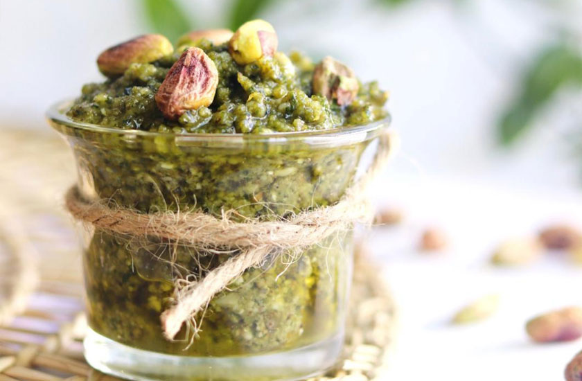 vegan pesto met walnoten recept